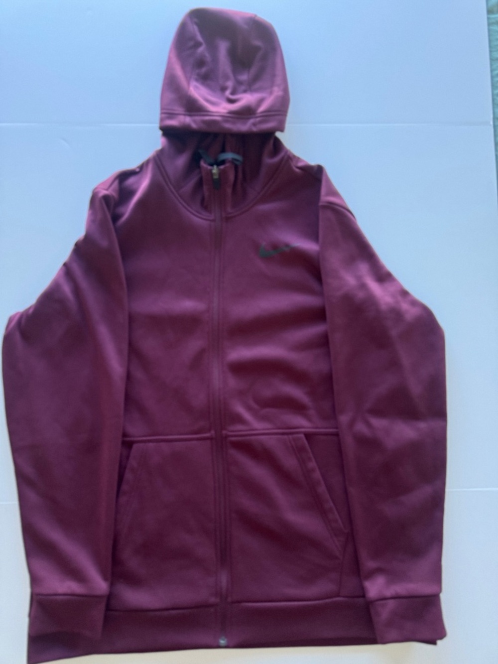 Nike Therma-FIT Full-Zip Hooded Training Jacket Burgundy Men’s XL